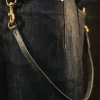 &SONS Leather Goods-Leather Lanyard - Black