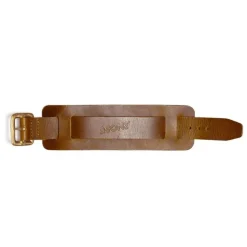 &SONS Leather Goods-Leather Watch / Wrist Cuff Tan