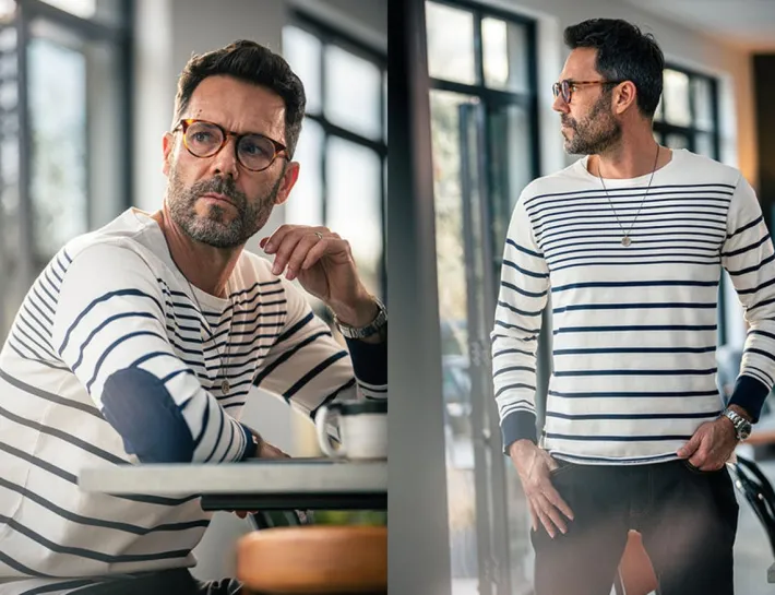 &SONS Tops-21 Breton Long Sleeve Top