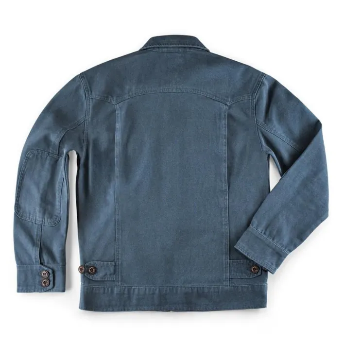 &SONS Jackets & Coats-Cab Coat Churchill Blue