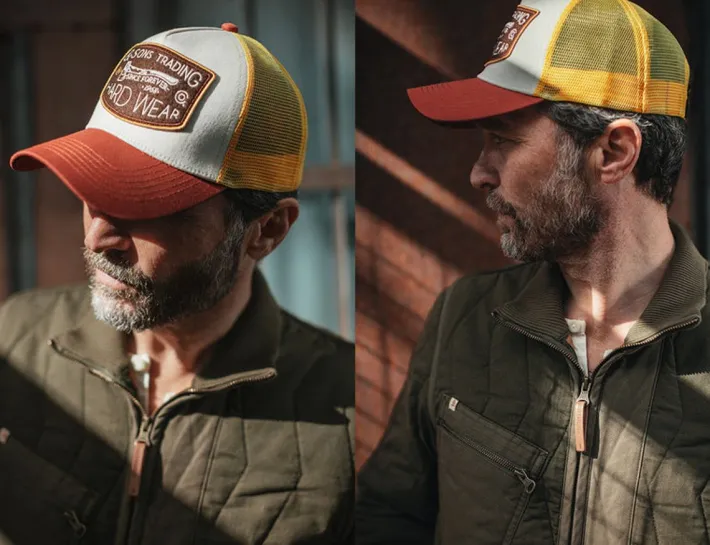 &SONS Headwear-Hardwear Trucker Cap Yellow