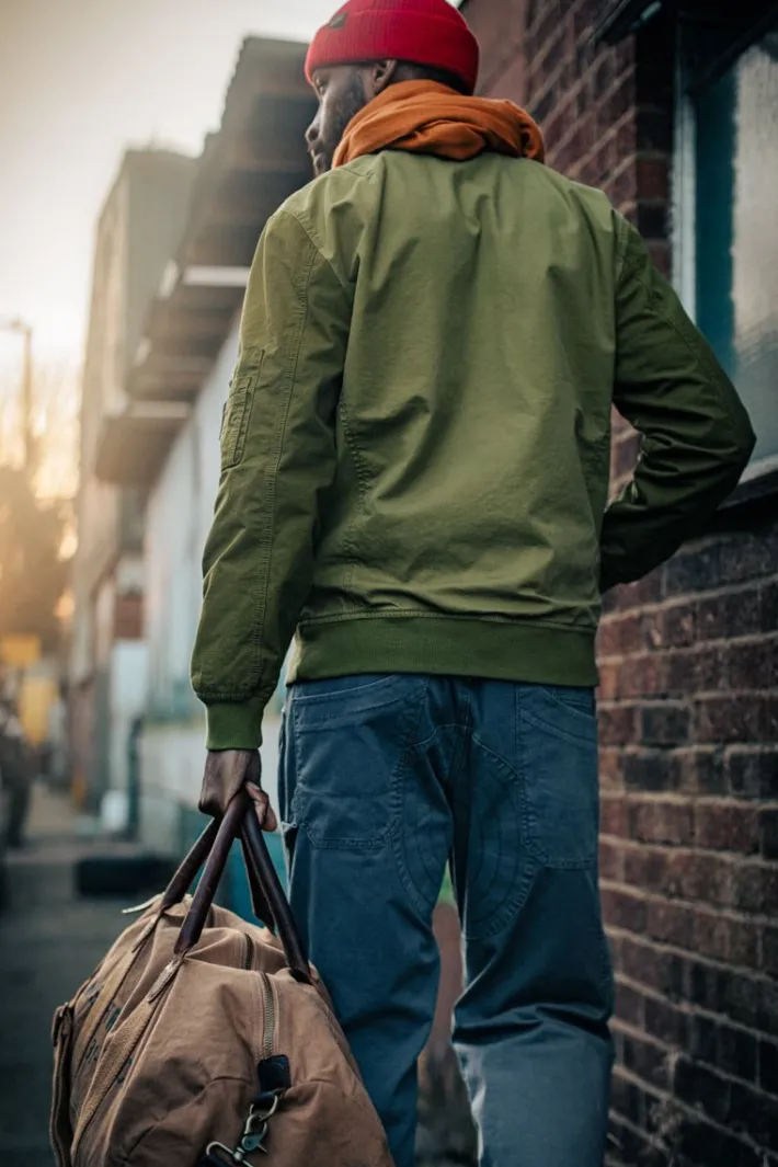 &SONS Jackets & Coats-Harris Bomber Jacket Army Green