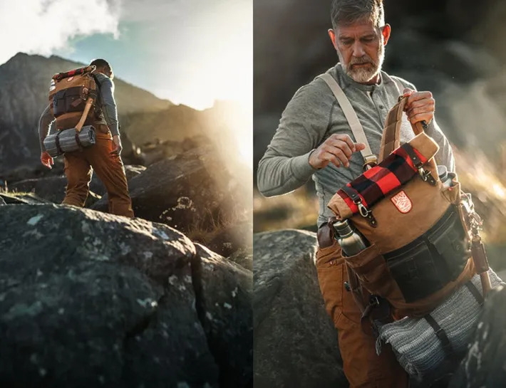 &SONS Leather Goods-Nordic Rucksack Tan