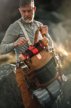 &SONS Leather Goods-Nordic Rucksack Tan
