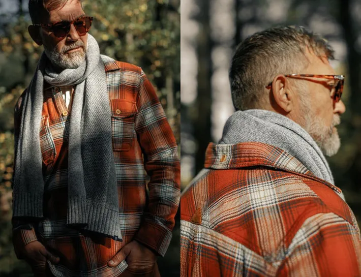&SONS Scarves-Vale Scarf Grey
