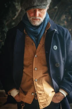 &SONS Scarves-Vale Scarf Indigo