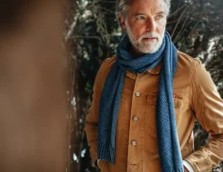 &SONS Scarves-Vale Scarf Indigo
