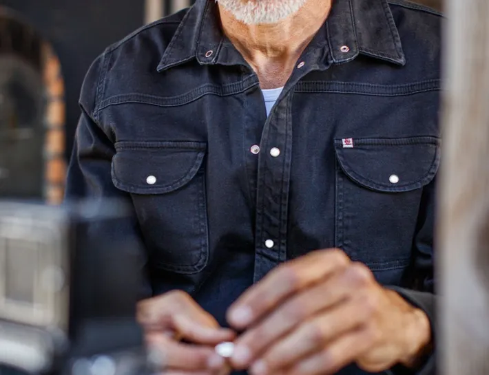&SONS Tops-Sunday Shirt Black