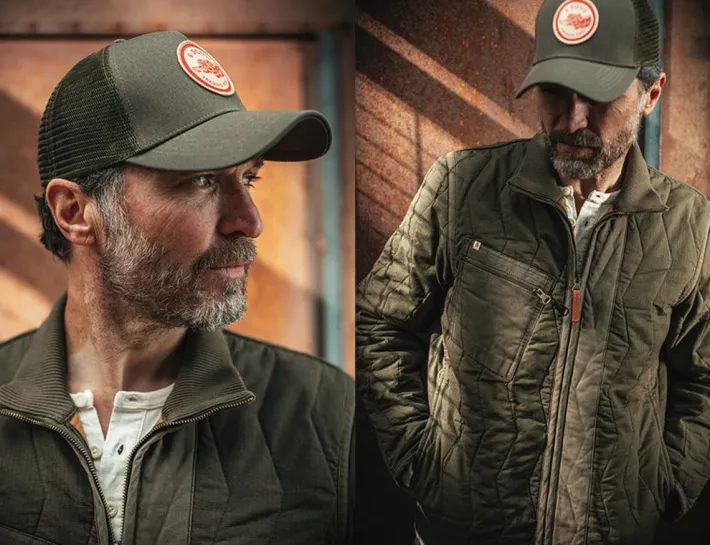 &SONS Headwear-Trucker Badge Cap Army Green