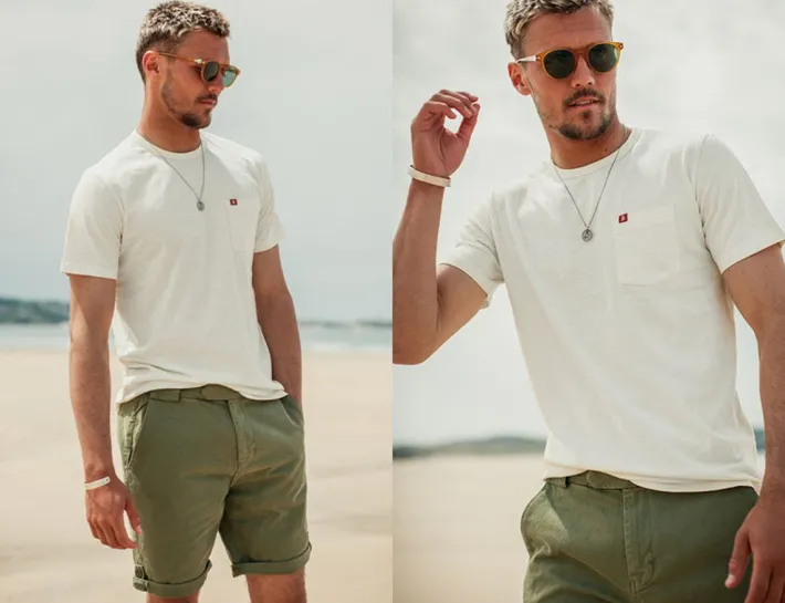 &SONS Bottoms & Shorts-Virgil Chino Shorts Army Green