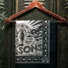 &SONS Scarves-Woodcut Bandana Black